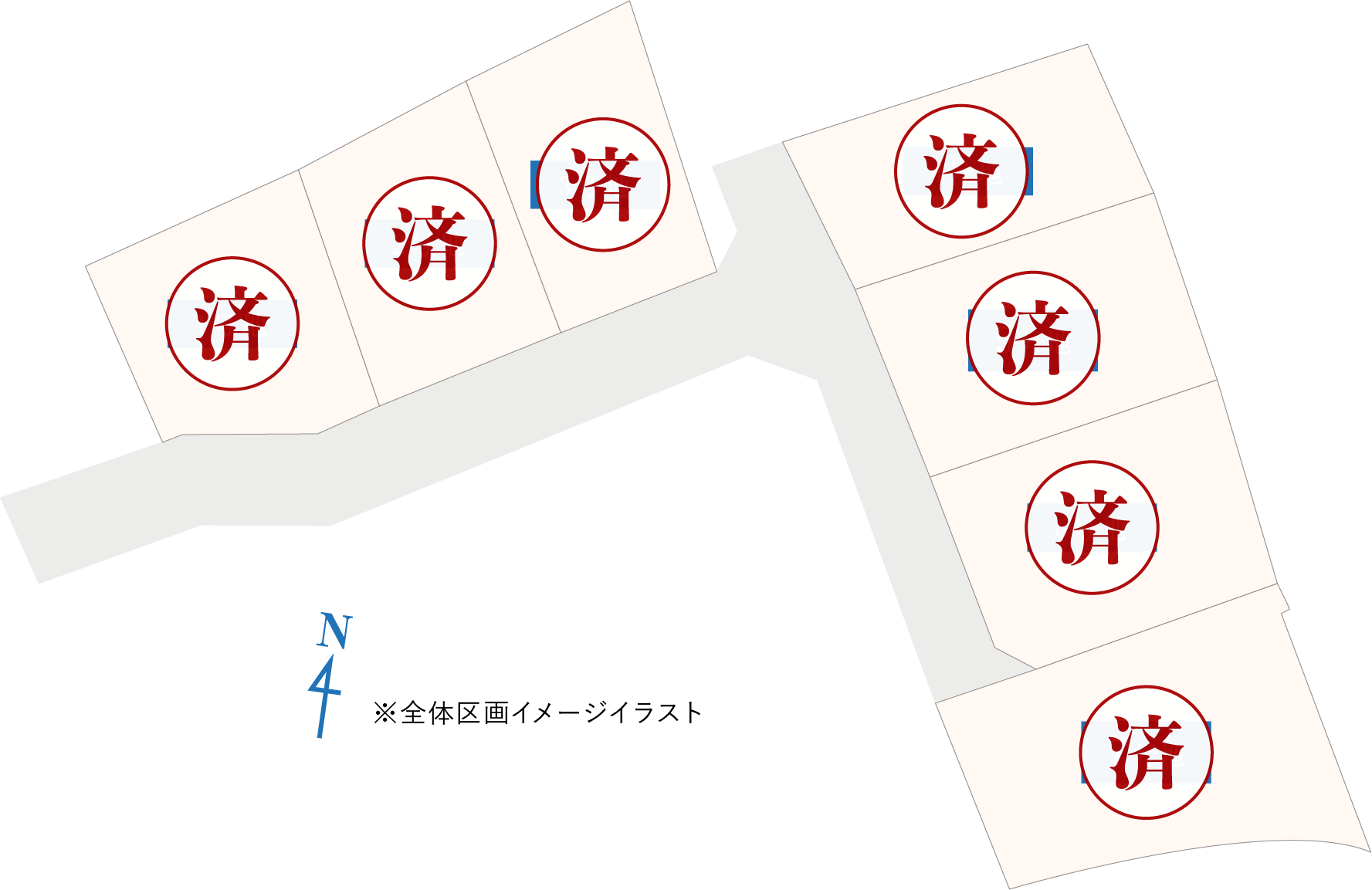 黒川ニュータウン区画図画像